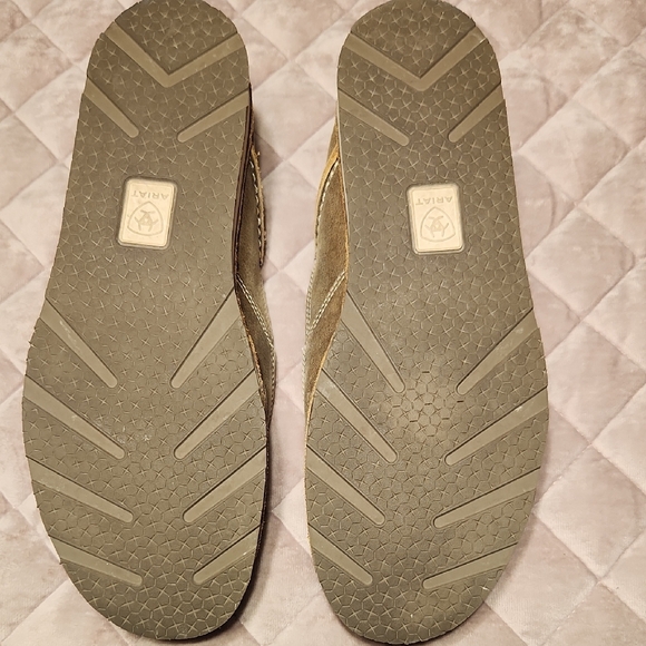 Ariat Brown Leather Slip-On Loafers - Women's - Picture 6 of 7